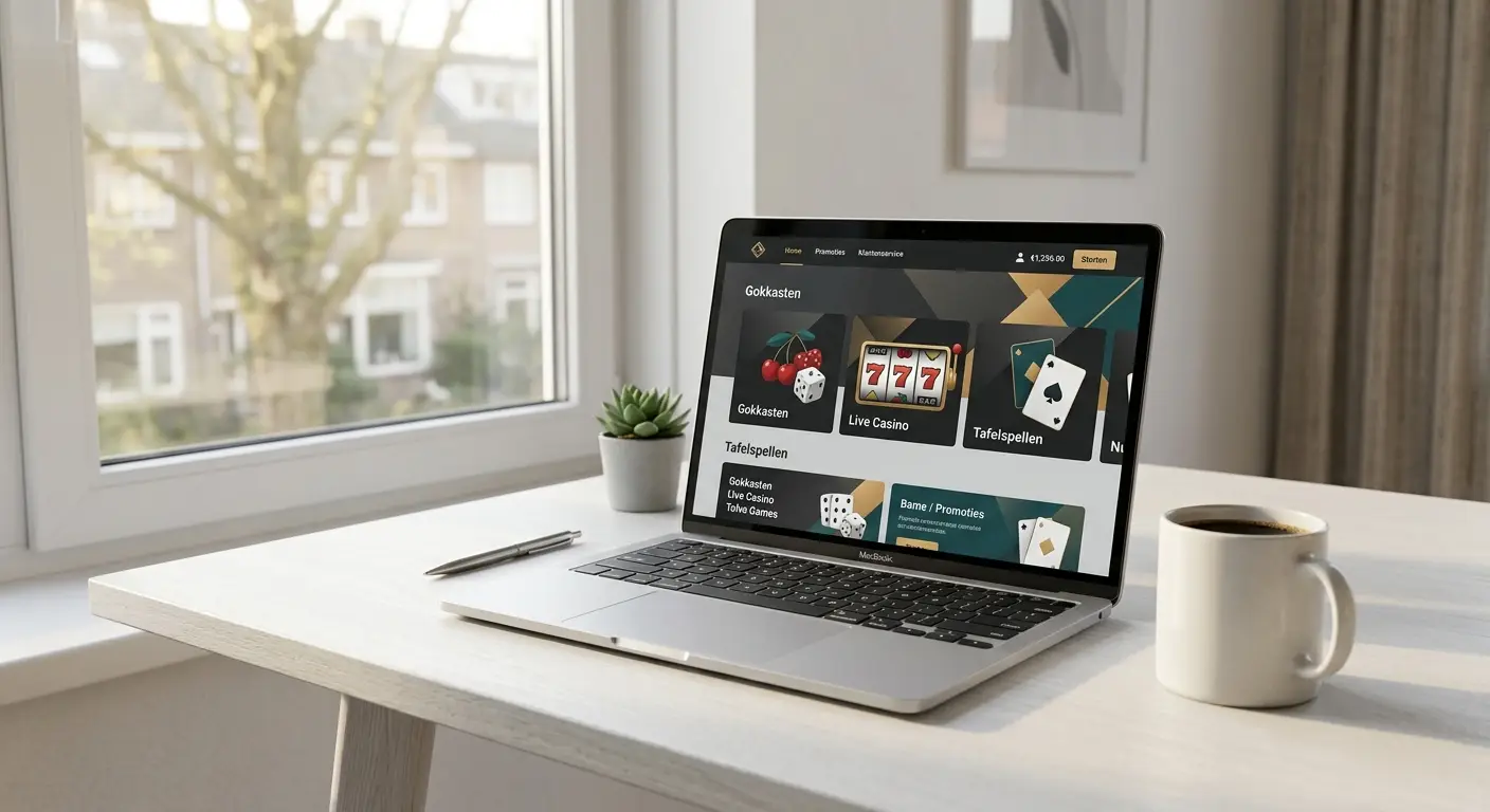 Nieuw online casino zonder Cruks 2026 op laptop
